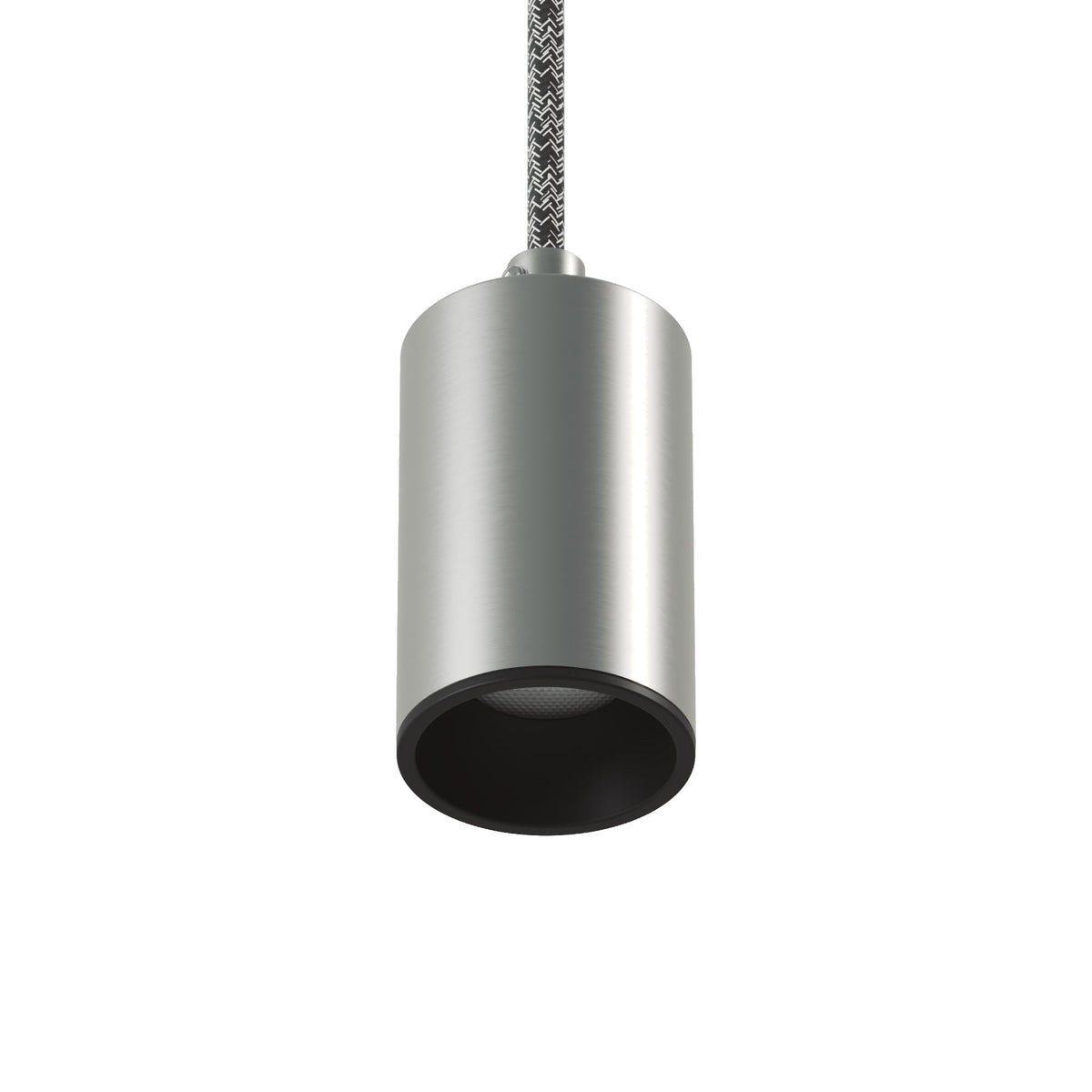 Faretto GU10 Spotlight LED Bispot - Titanio satinato / Nero