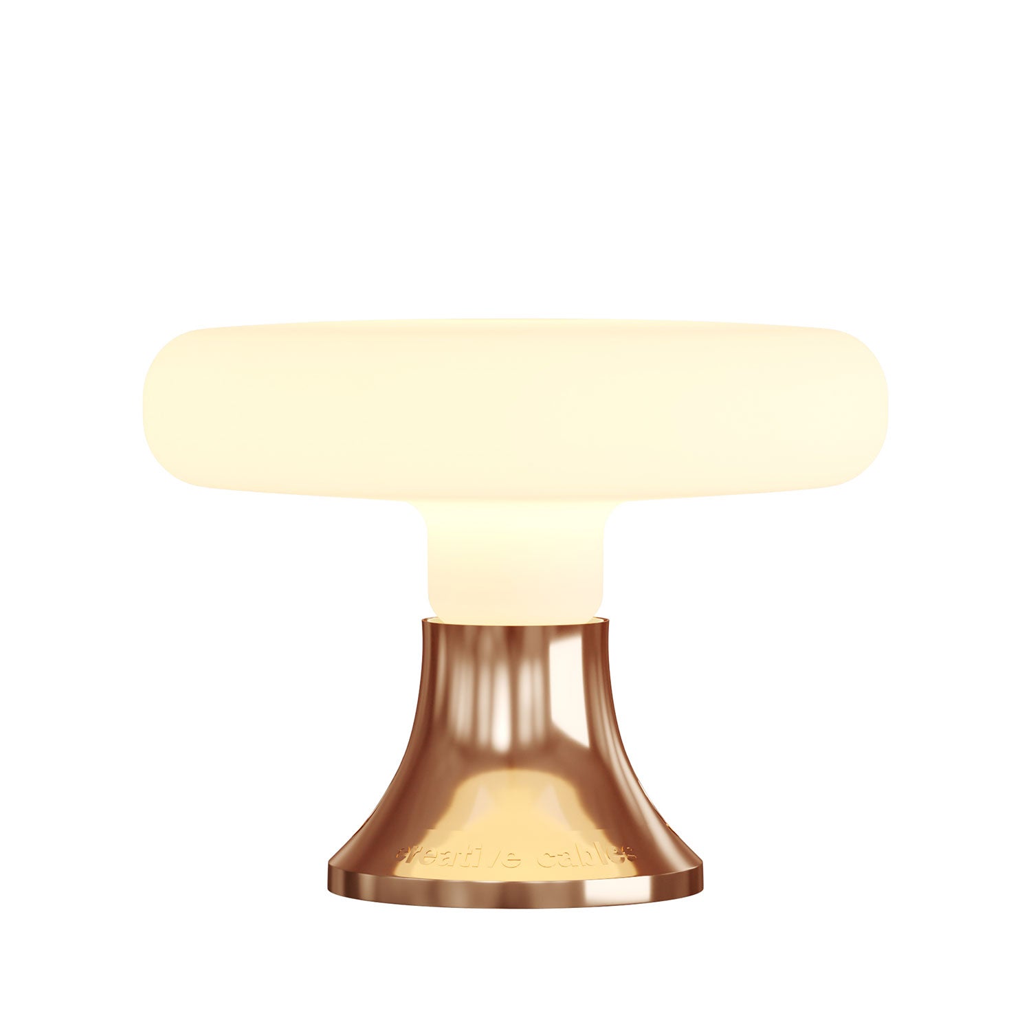 Fermaluce, punto luce metallizzato a parete o soffitto - Rame