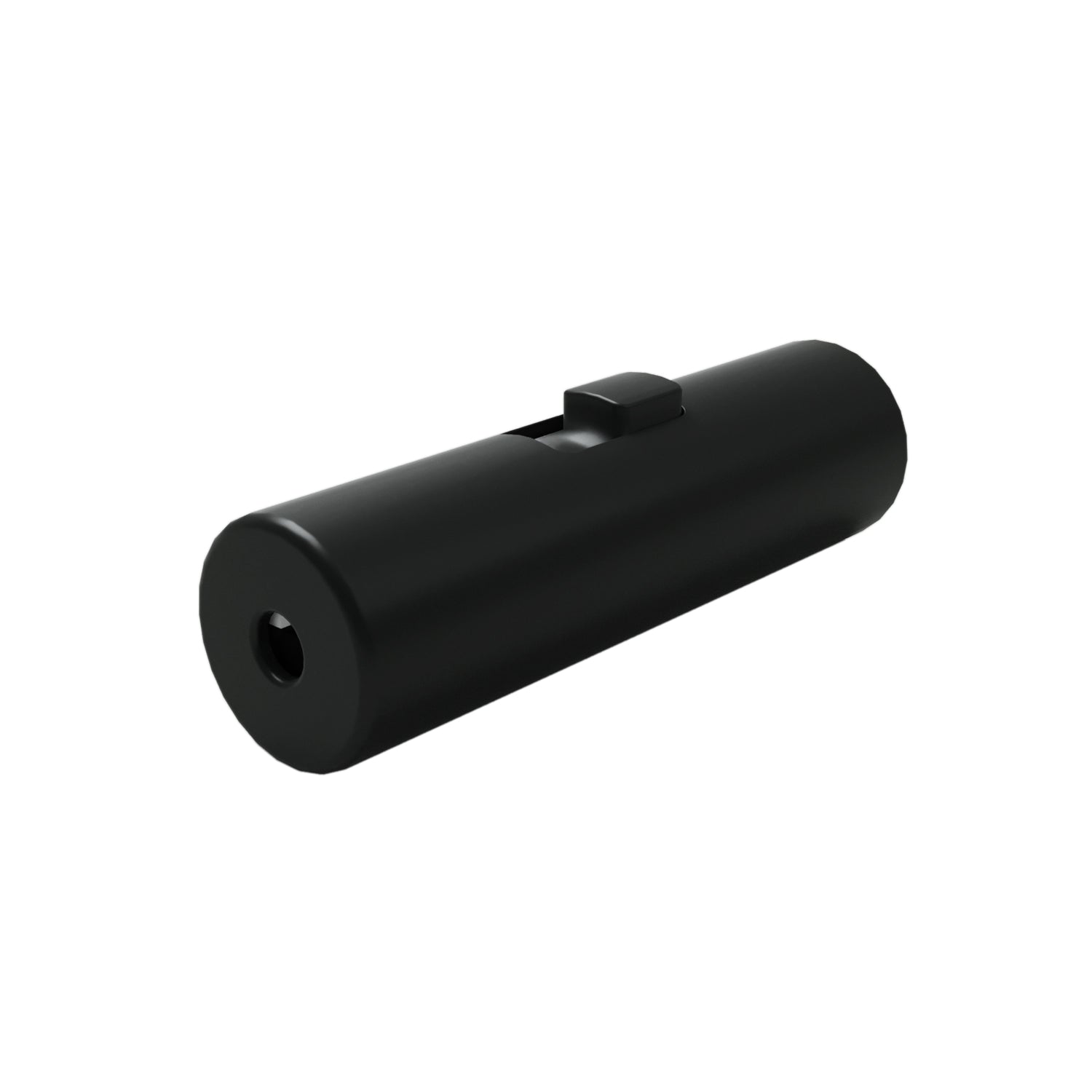 Interruttore unipolare a tirante di forma cilindrica con morsetto di terra - Nero