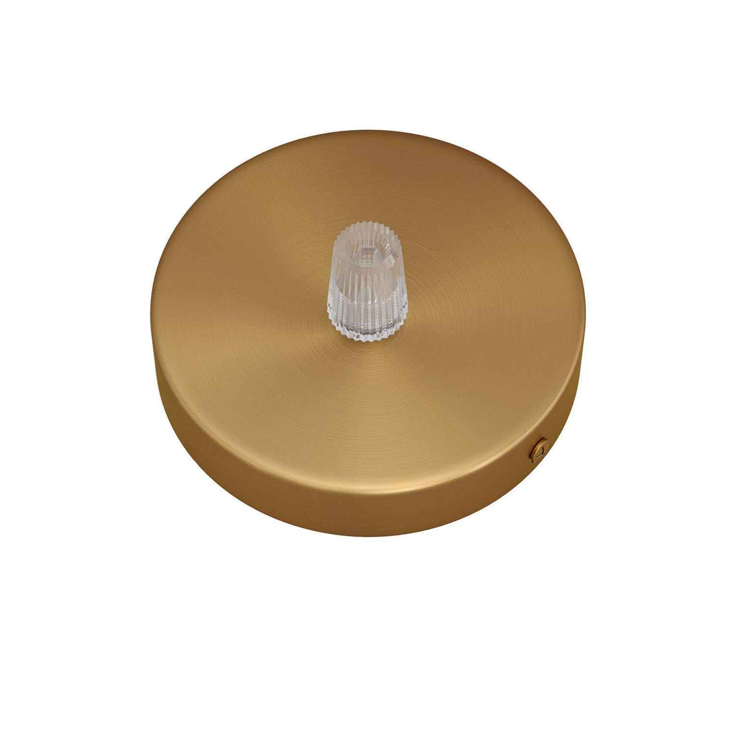 Kit Mini Rosone cilindrico in metallo a 1 foro centrale - Bronzo satinato Conico