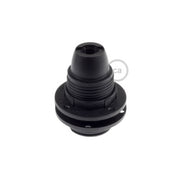 Kit portalampada E14 in termoplastica con doppia ghiera per paralume - Nero