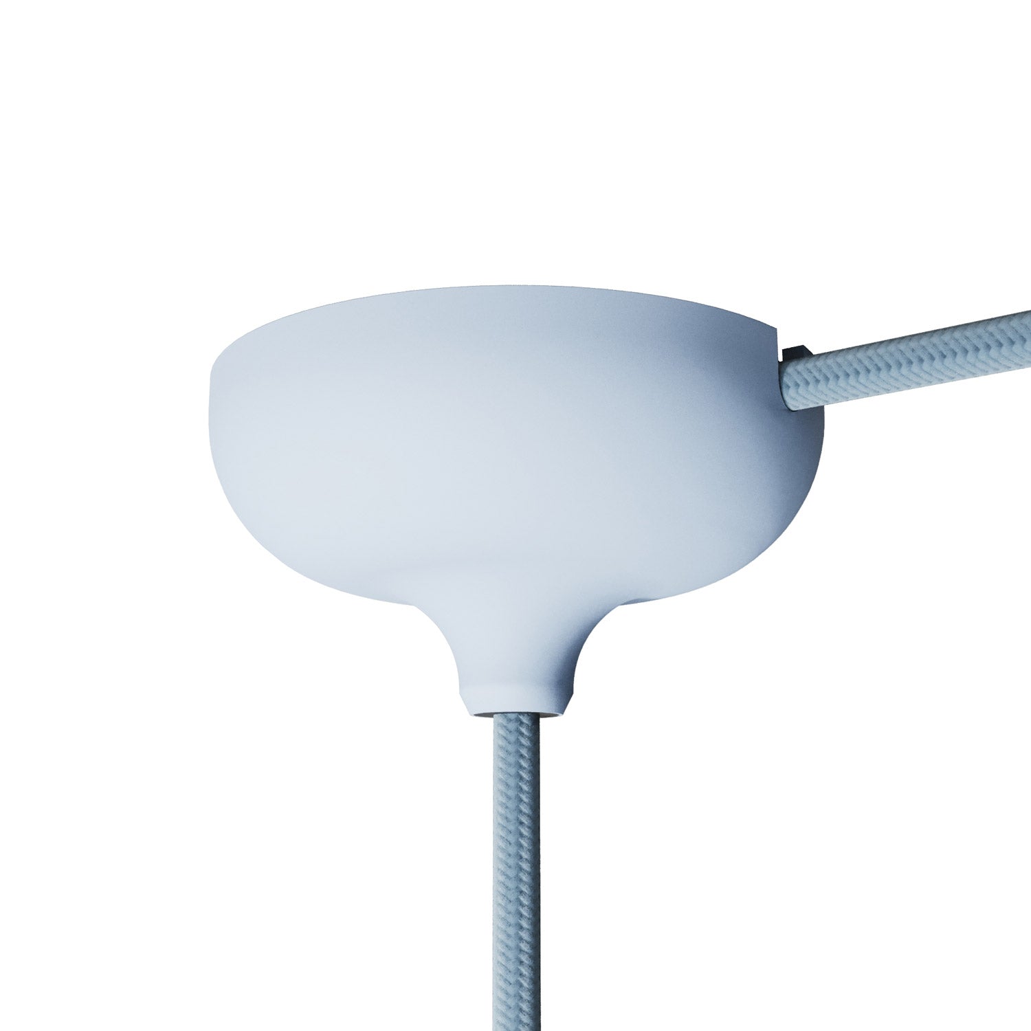 Kit rosone in silicone con foro centrale e predisposizione per foro laterale - Blu carta da zucchero