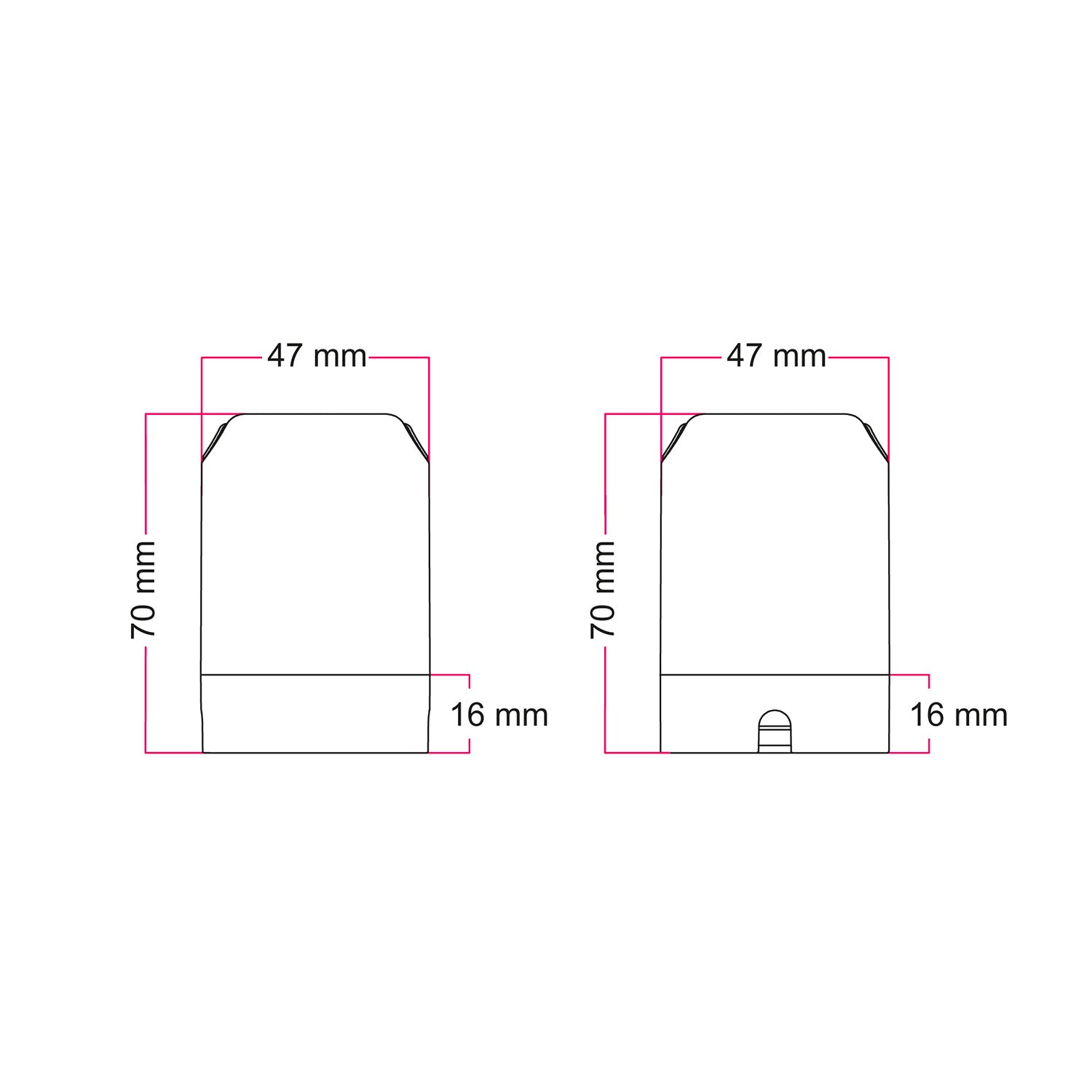 Kit Spostaluce esse14 con portalampada S14d - Nero