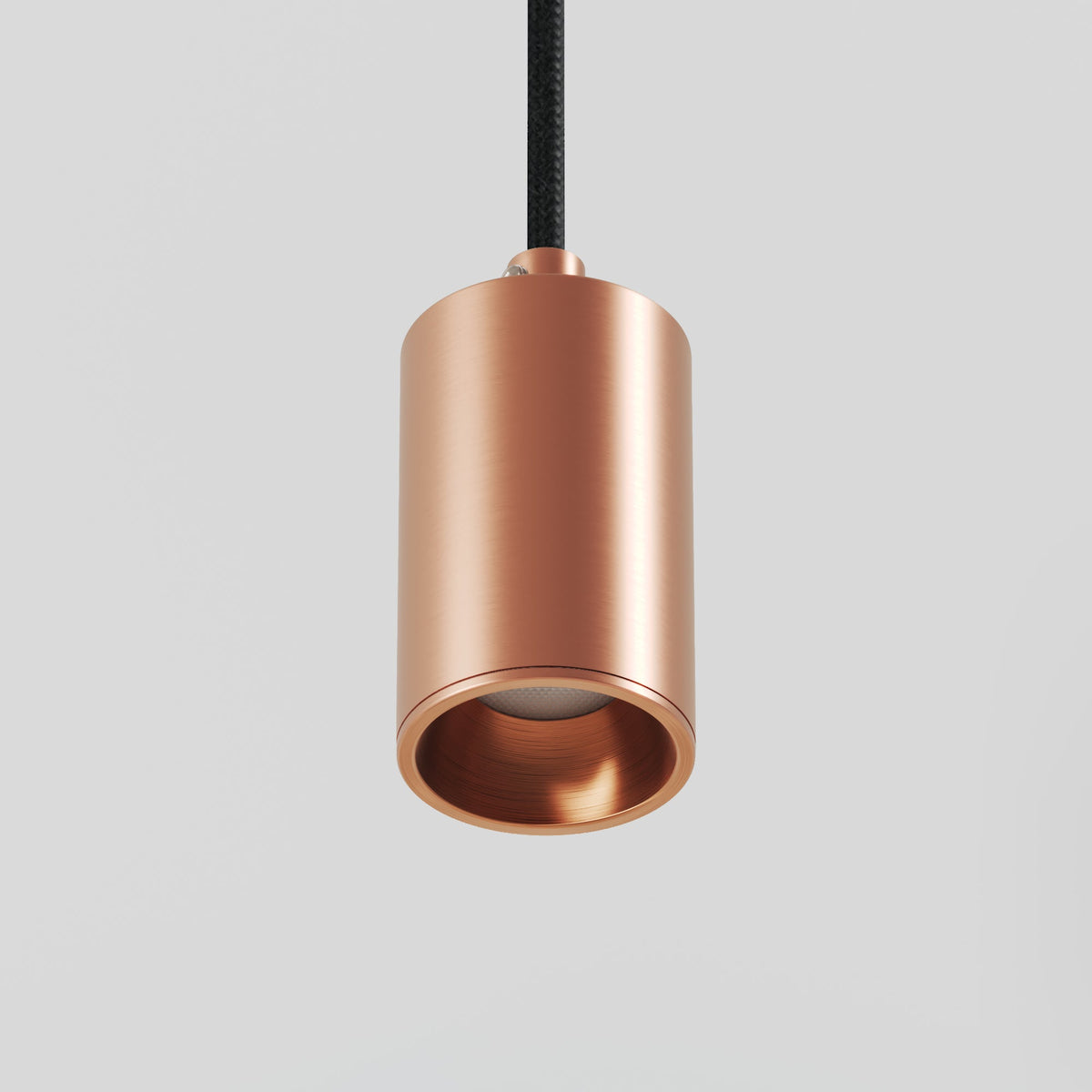 Lampada a sospensione con faretto GU10 Bispot per sistema a binario - Rame satinato Si Stucchi