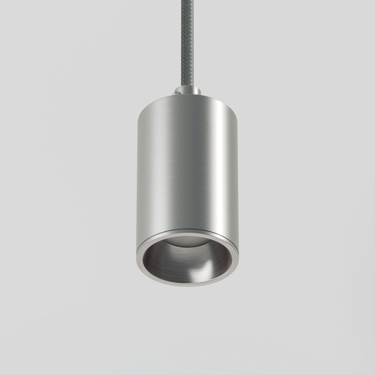Lampada a sospensione con faretto GU10 Bispot - Titanio satinato