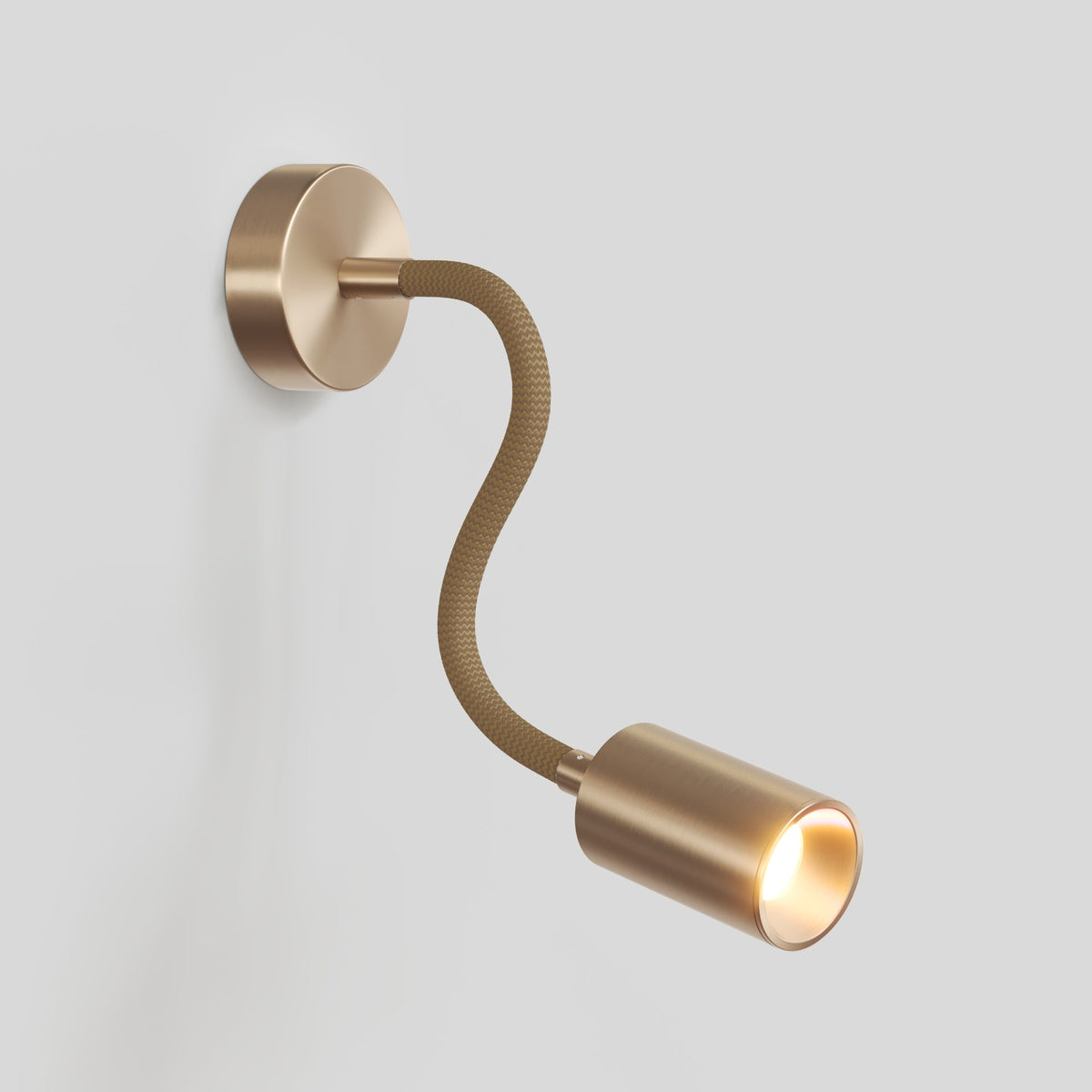 Lampada da parete o soffitto con faretto GU10 Bispot e braccio orientabile Flex 30 cm - Bronzo satinato Si No