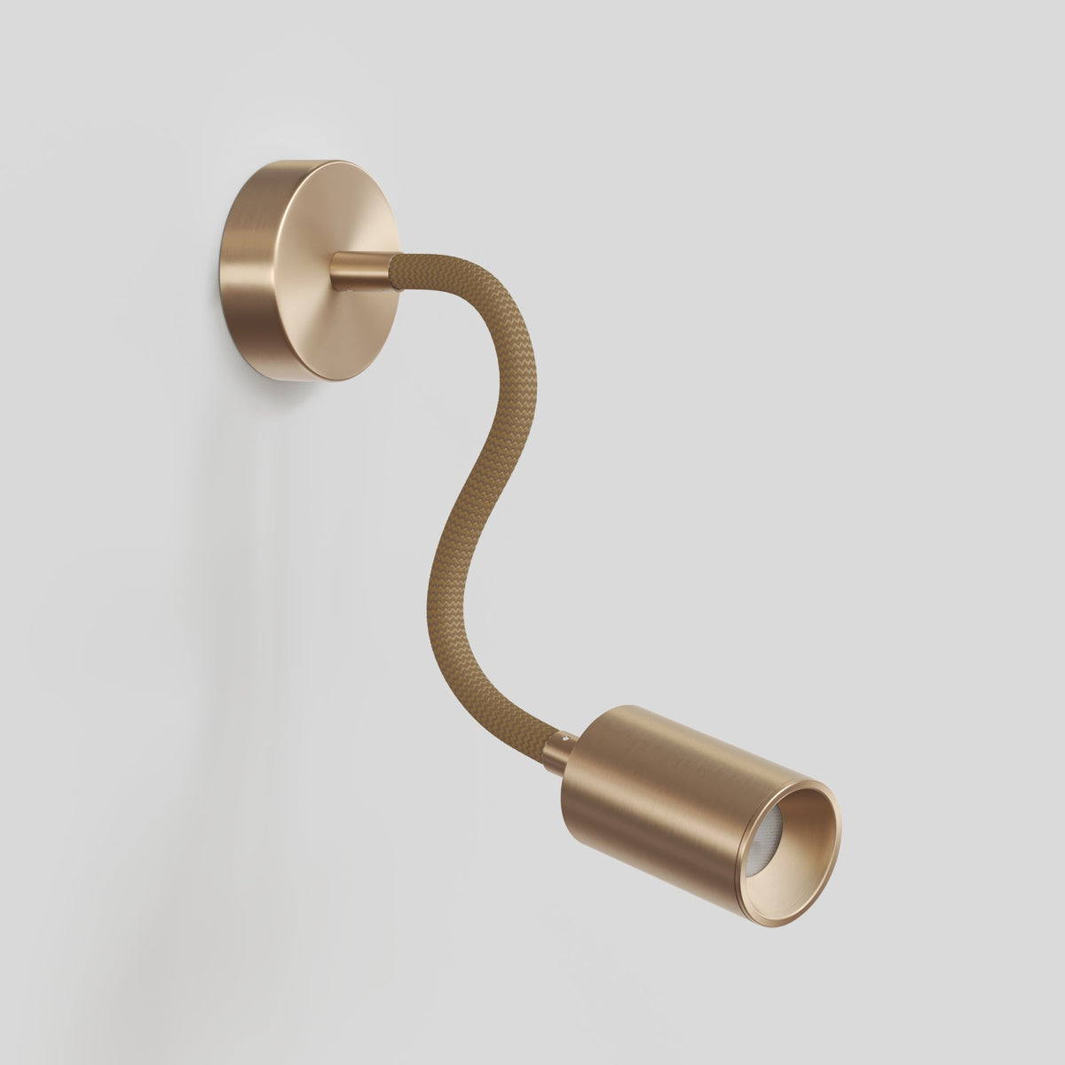 Lampada da parete o soffitto con faretto GU10 Bispot e braccio orientabile Flex 30 cm - Bronzo satinato Si No