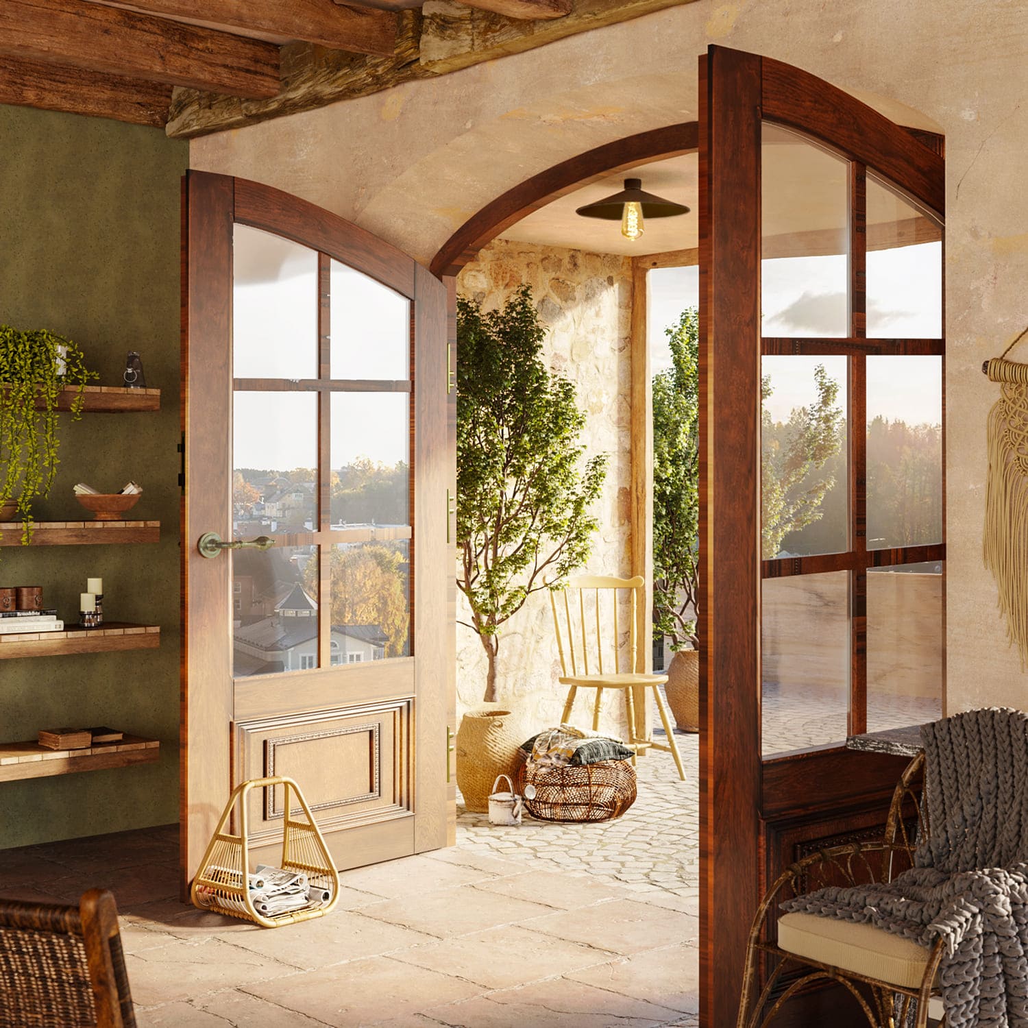 Lampada da soffitto Nera con paralume in metallo Swing - Waterproof IP44 - IO