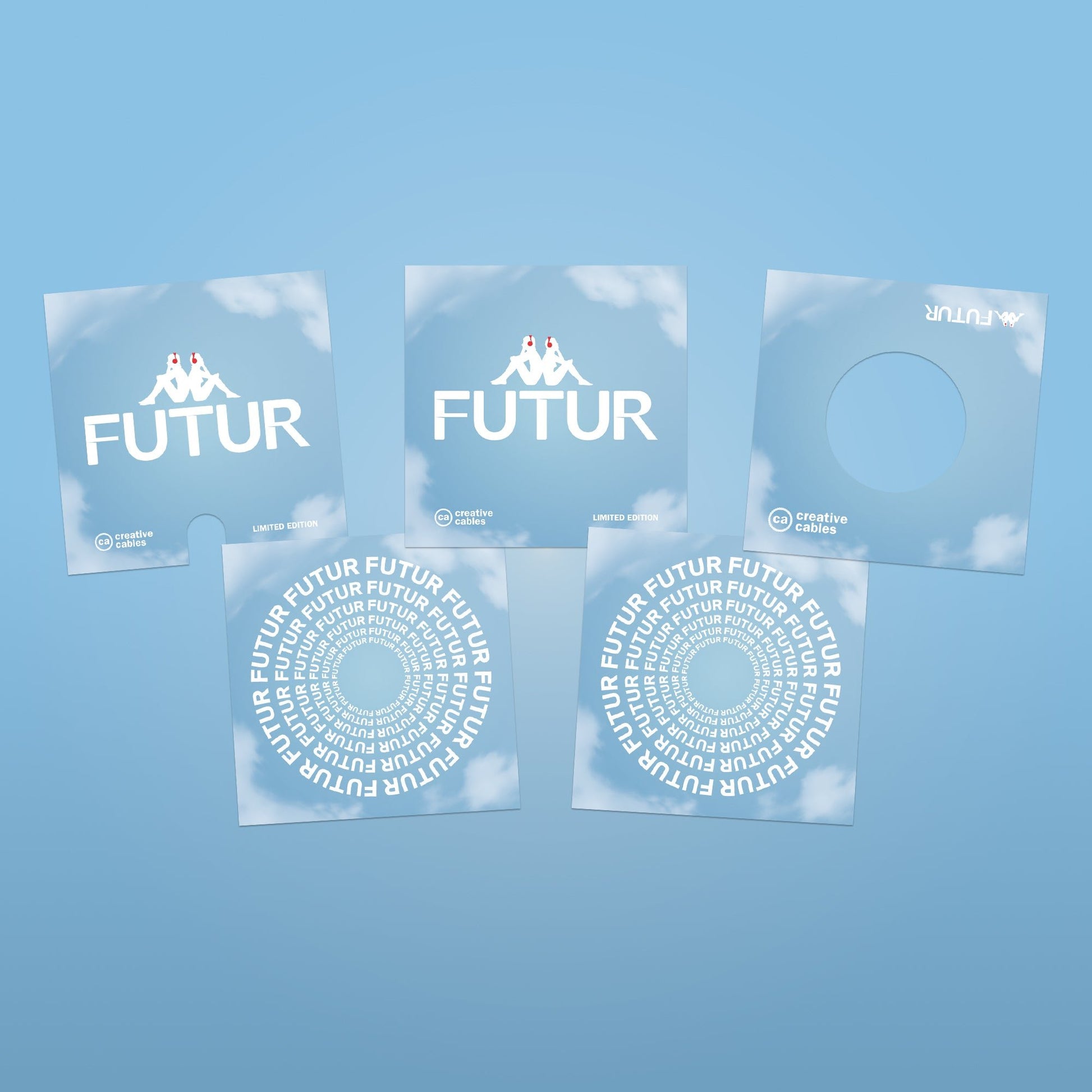 Lampada da tavolo Cubetto "Futur" con spina inglese e lampadina globo effetto porcellana - Futur festival