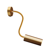 Lampada Fermaluce Flex 30 con mini rosone con interruttore e faretto con paralume Tub-E14 - Bronzo satinato