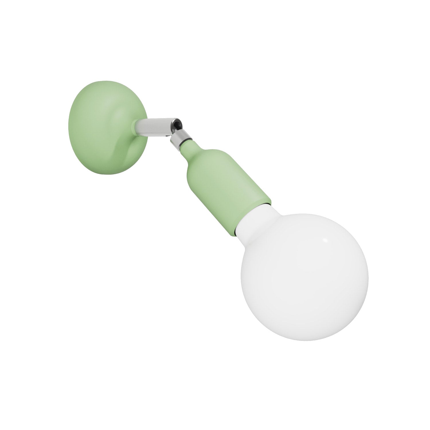 Lampada Fermaluce in silicone con snodo - Verde prato