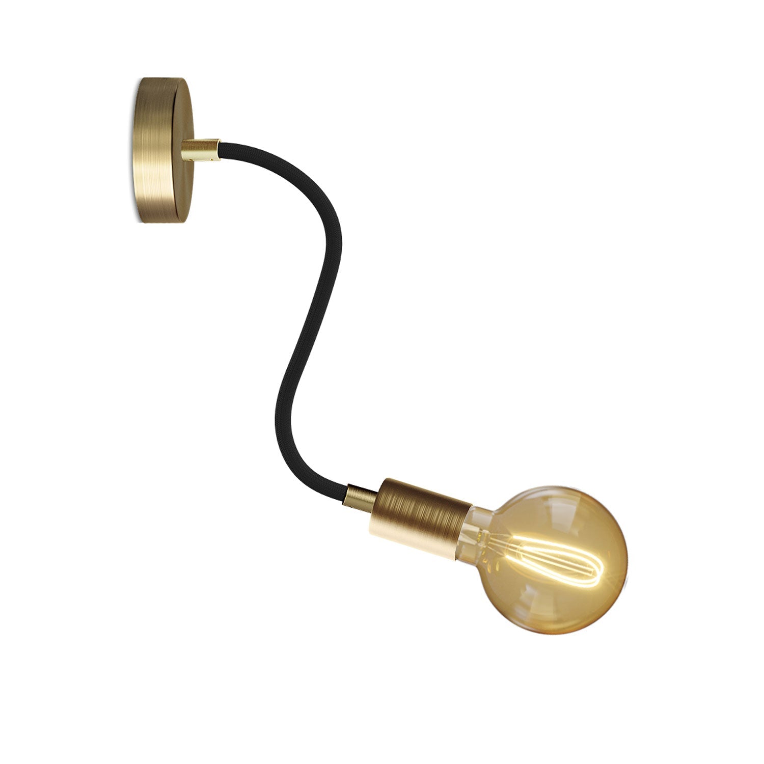 Lampada Flex 30 con lampadina Globo - Bronzo satinato