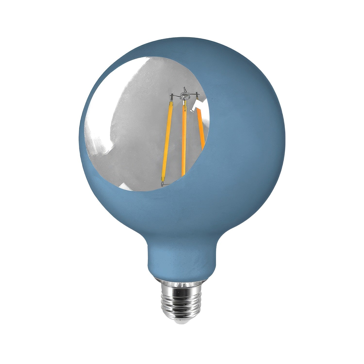 Lampadina LED Camo G125 4,8W 806Lm E27 2700K Dimmerabile - Blu - Creative Cables