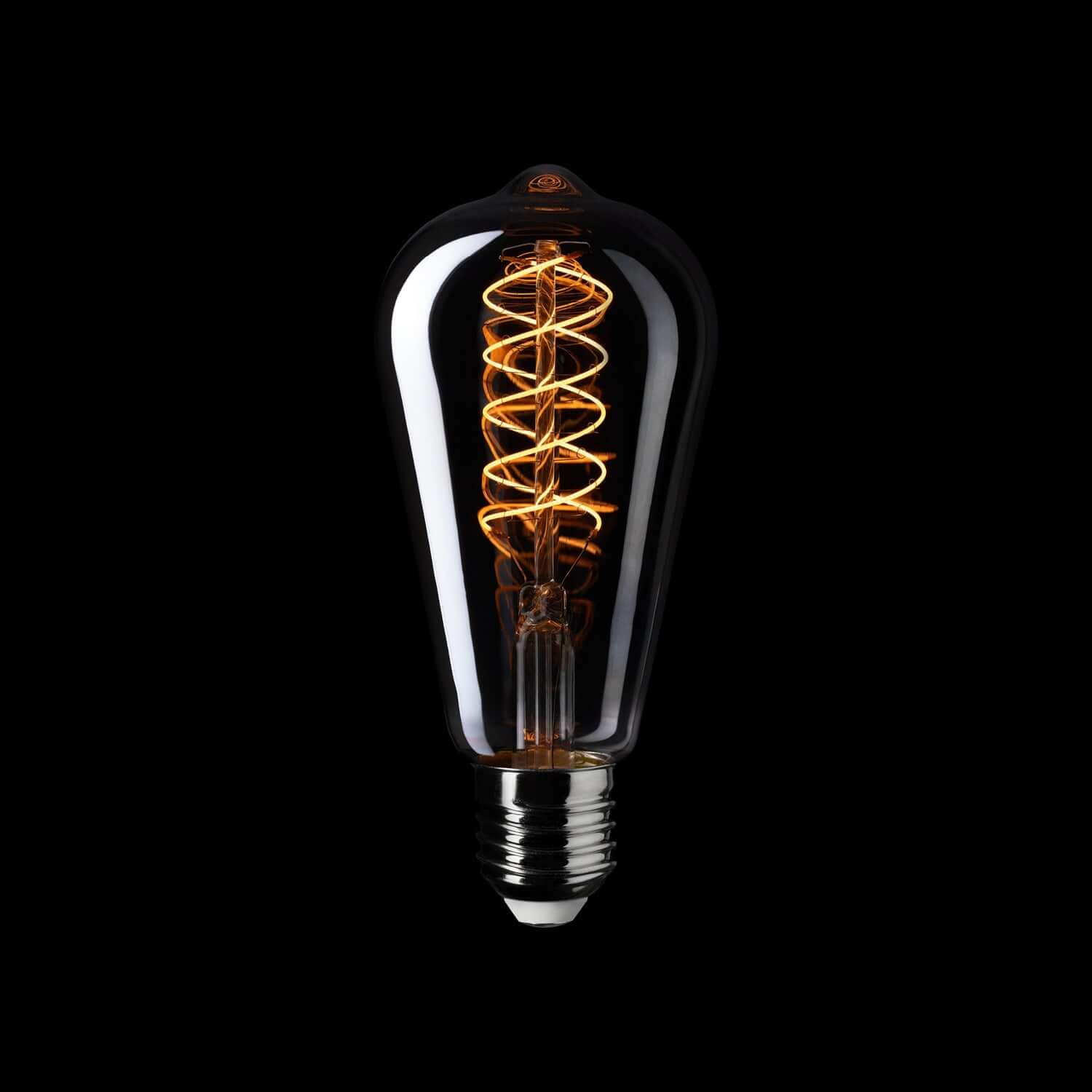 Lampadina LED Smoky Edison ST64 4,8W 250Lm E27 1800K Dimmerabile - D02