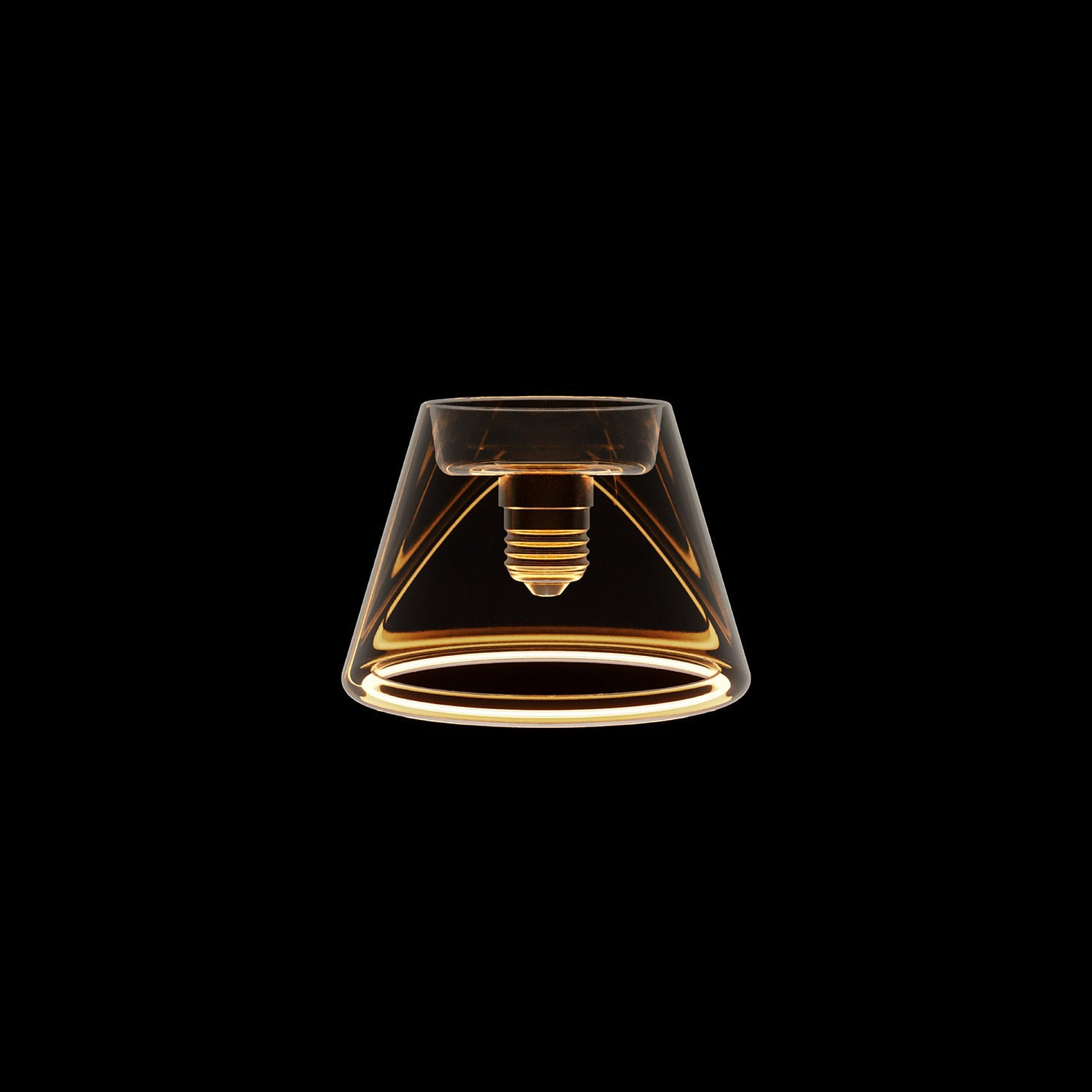 Lampadina LED Trasparente Ghost Line CRI 90 Mini Cone 6W 500Lm E27 2200K Dimmerabile - G07