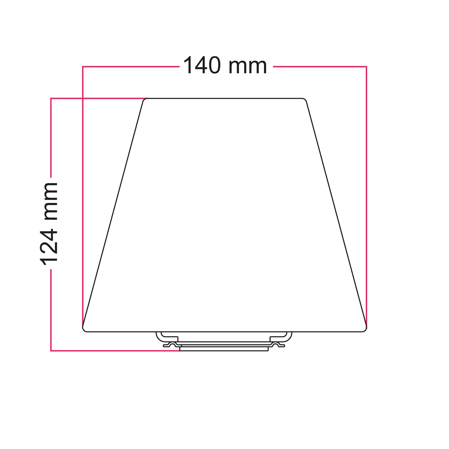 Mini paralume Impero con attacco E27 per lampada da tavolo o applique - Teletta bianco