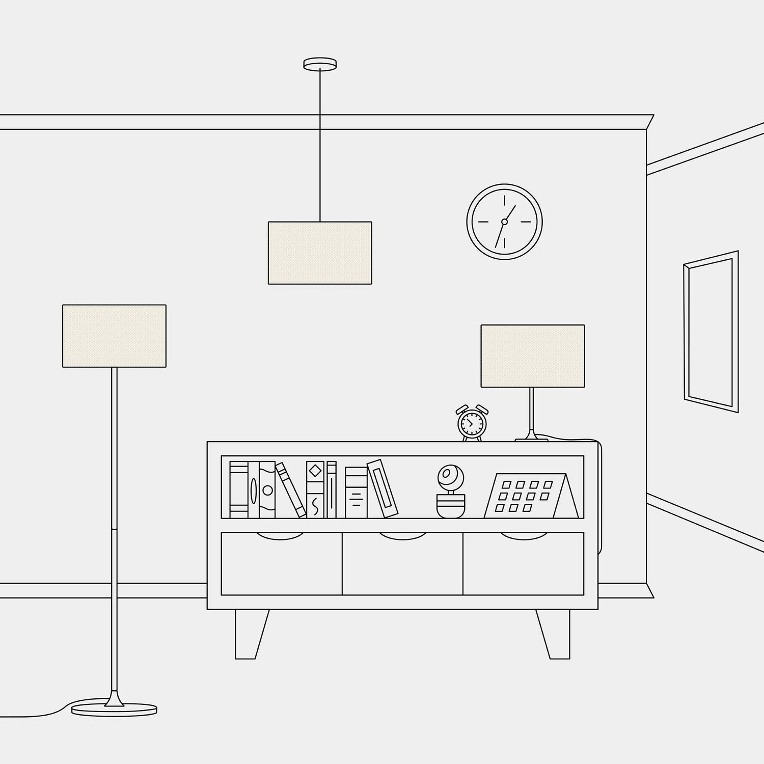 Paralume Cilindro L in tessuto con attacco E27 - Made in Italy - Juta Chiara