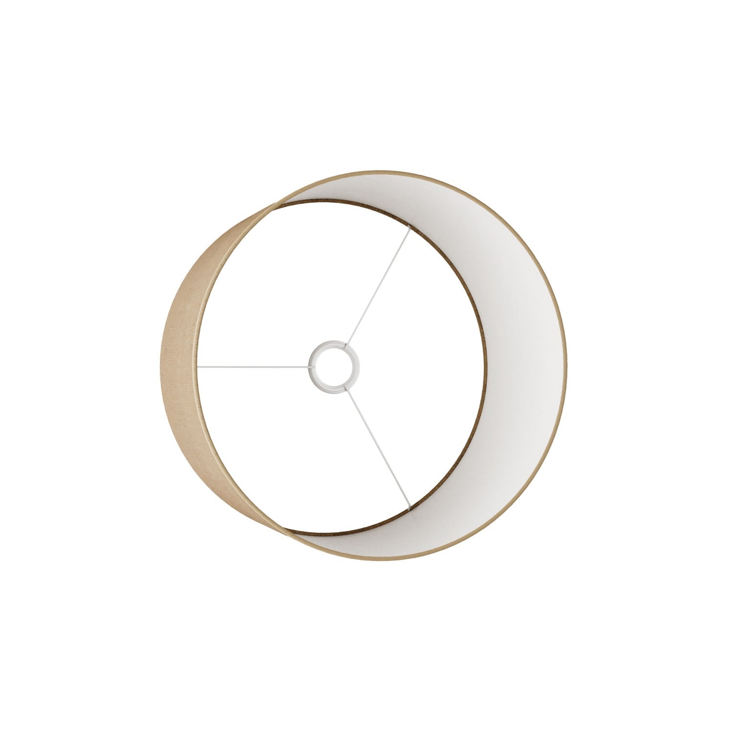 Paralume Cilindro L in tessuto con attacco E27 - Made in Italy - Juta Naturale