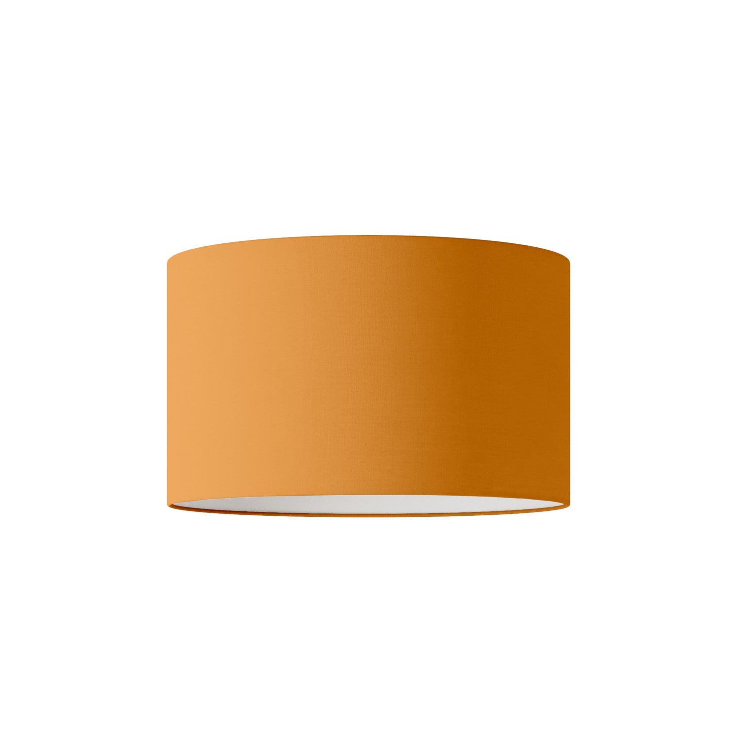 Paralume Cilindro L in tessuto con attacco E27 - Made in Italy - Teletta Mandarino