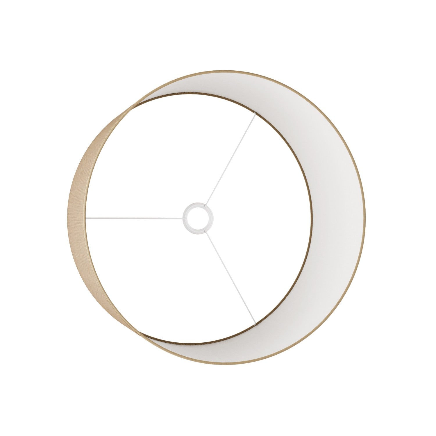 Paralume Cilindro XL in tessuto con attacco E27 - Made in Italy - Juta Naturale