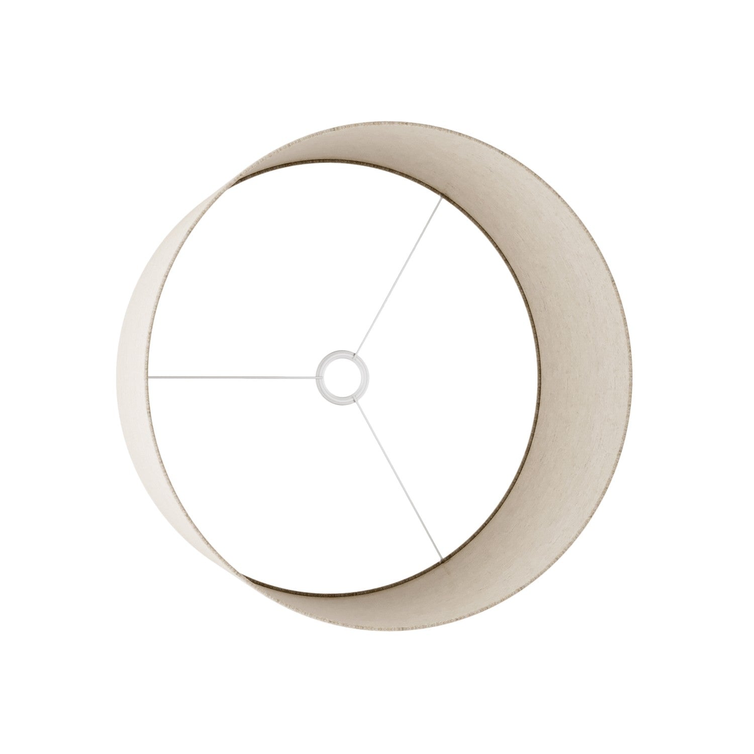 Paralume Cilindro XL in tessuto con attacco E27 - Made in Italy - Lana Beige