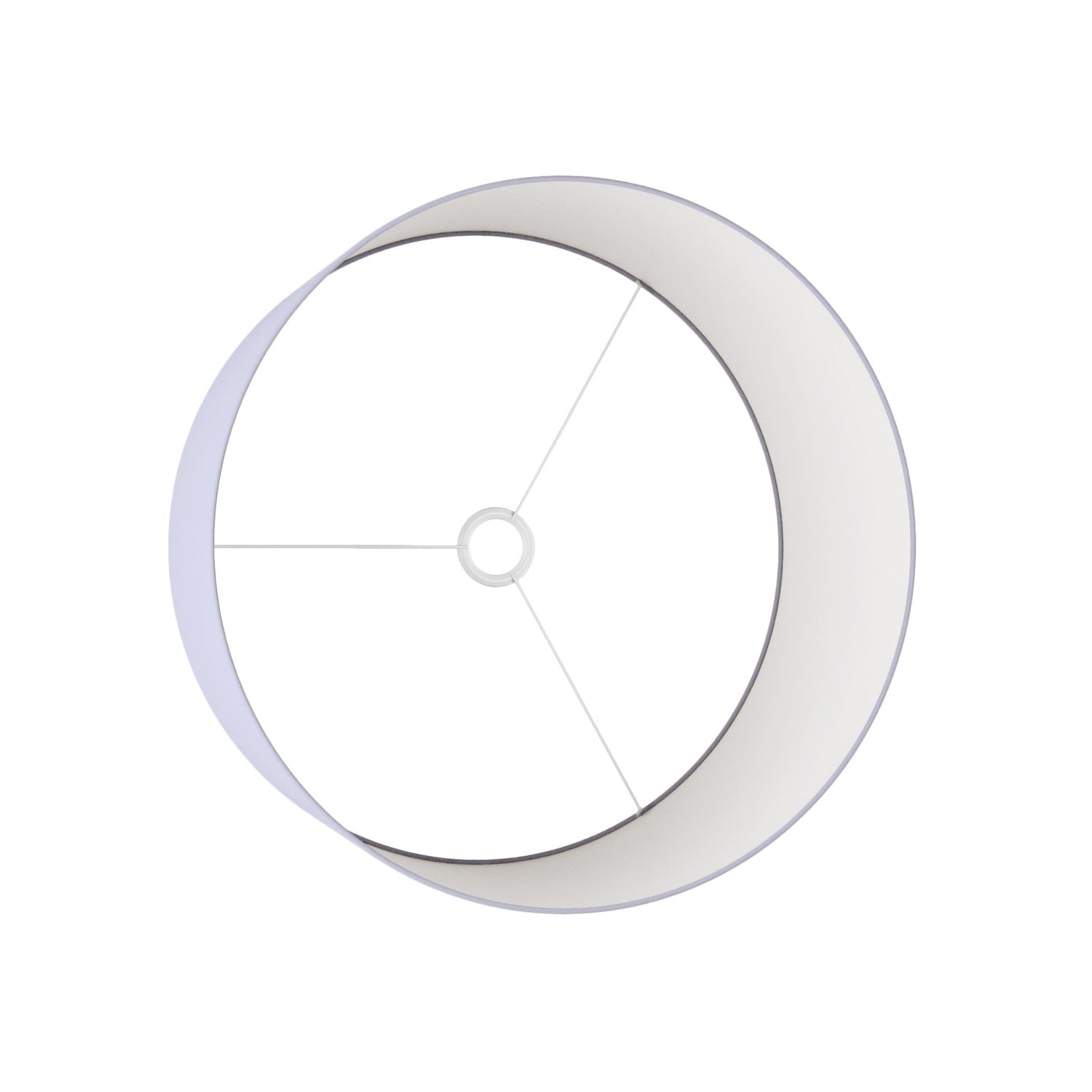 Paralume Cilindro XL in tessuto con attacco E27 - Made in Italy - Teletta Lilla