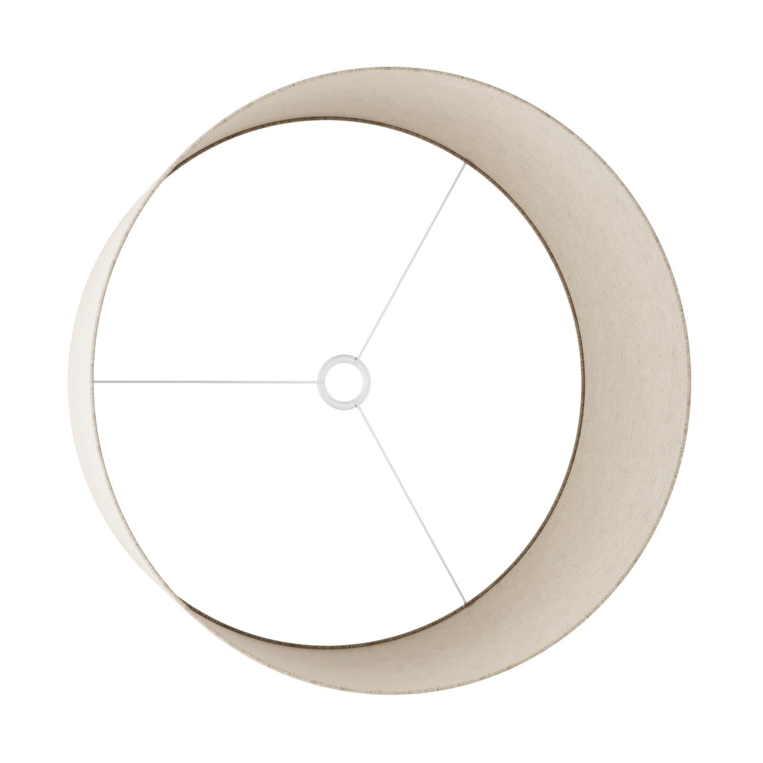 Paralume Cilindro XXL in tessuto con attacco E27 - Made in Italy - Lana Beige