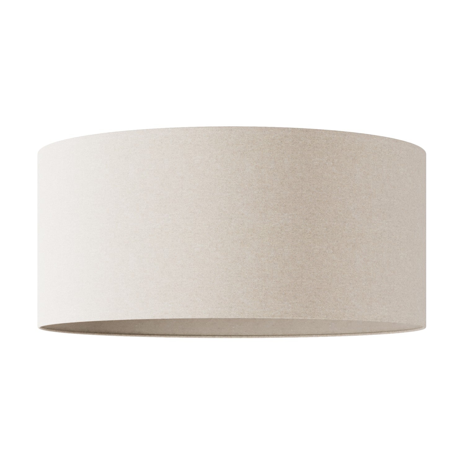 Paralume Cilindro XXL in tessuto con attacco E27 - Made in Italy - Lana Sabbia