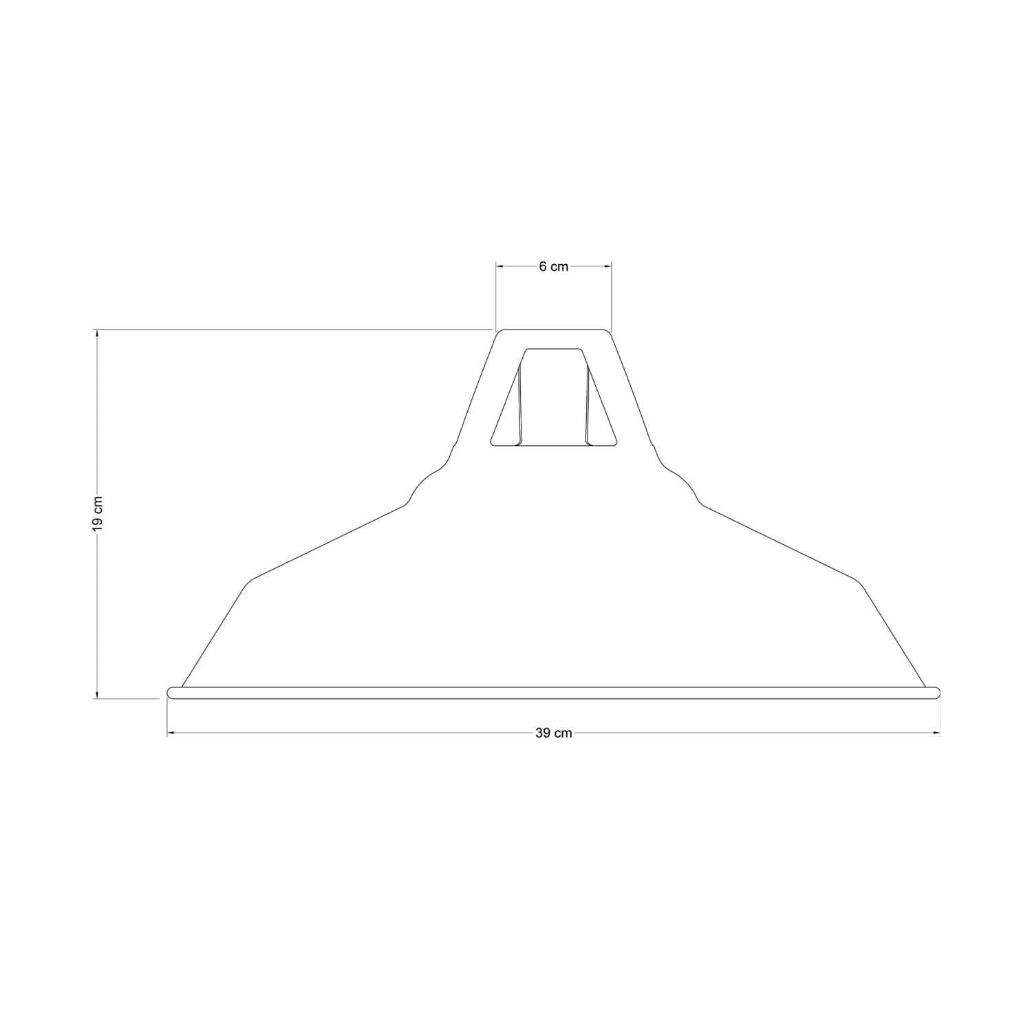 Paralume Harbour in metallo smaltato con attacco E27, diametro 38 cm - Nero