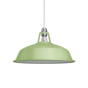 Paralume Harbour in metallo smaltato con attacco E27, diametro 38 cm - Verde prato