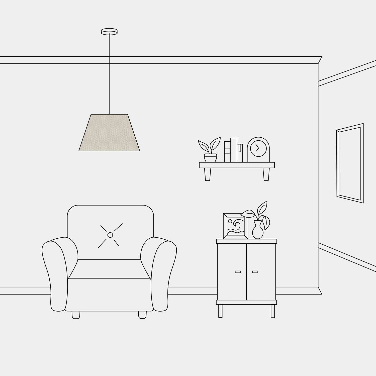 Paralume Impero M per sospensione con attacco E27 - Made in Italy - Lana Beige