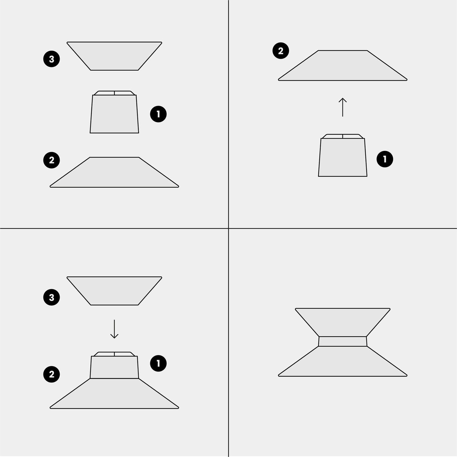 Paralume in tessuto Clessidra Teletta lilla - Made in Italy Teletta antracite
