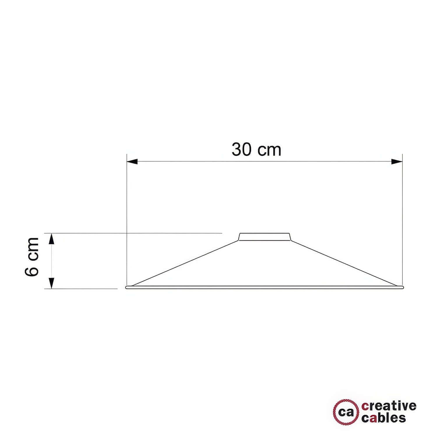 Paralume Swing in metallo smaltato per portalampada E27 - Titanio satinato