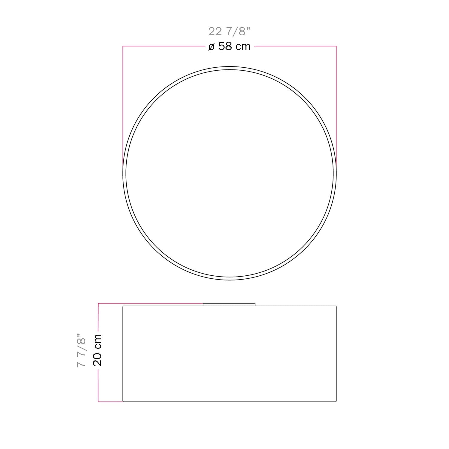 Plafoniera in tessuto Large - Made in Italy - Arenal Oro