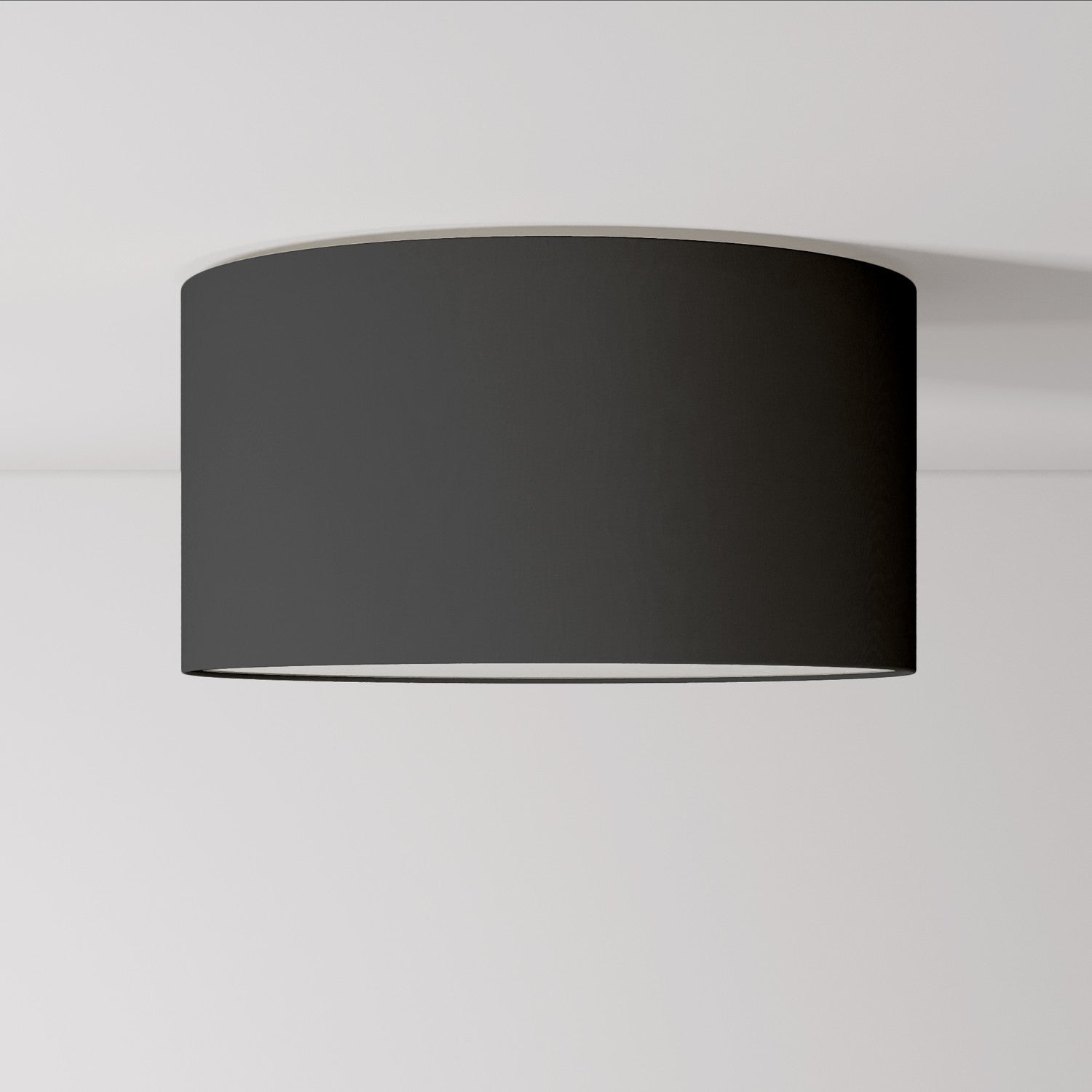 Plafoniera in tessuto Medium Teletta antracite - Made in Italy