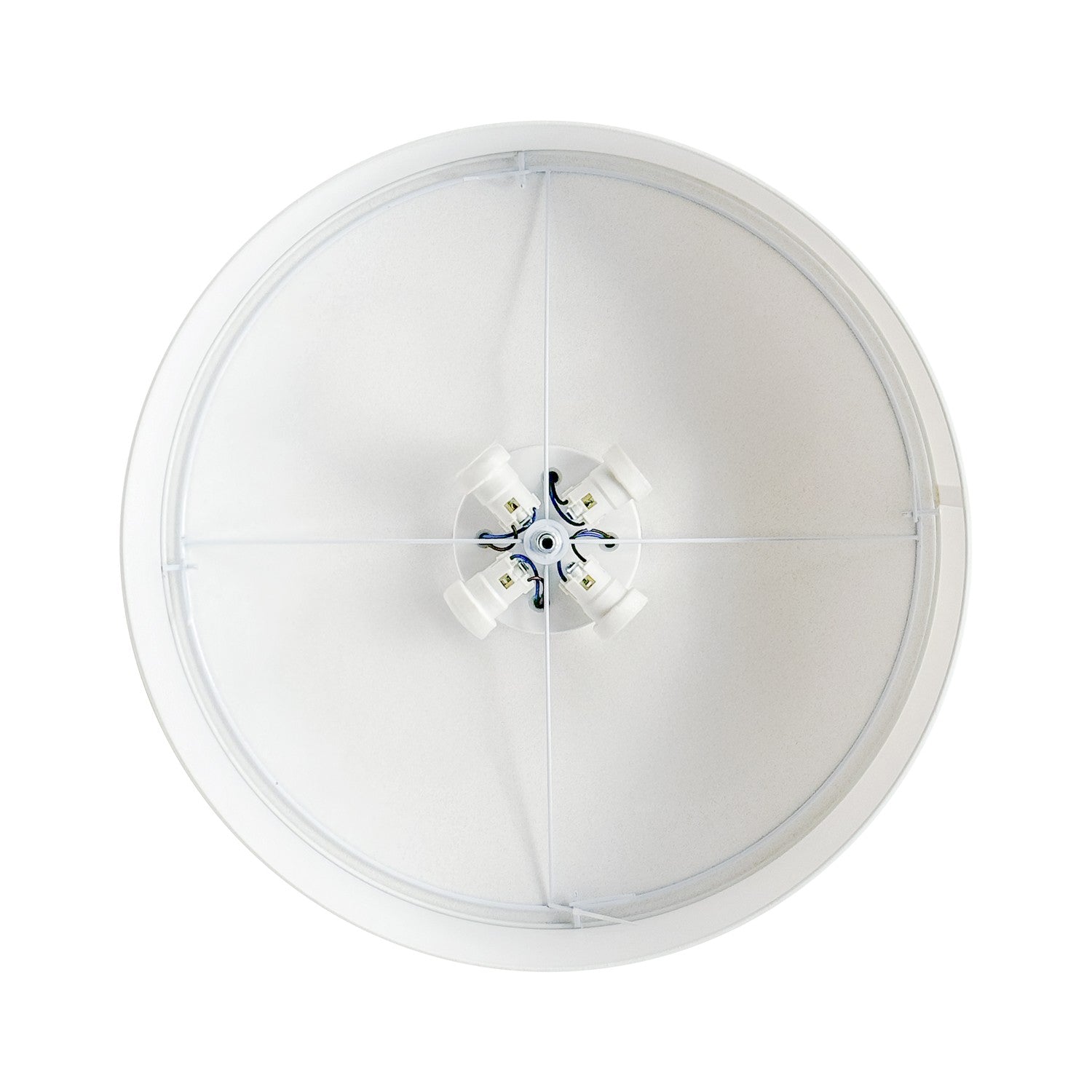 Plafoniera in tessuto Small Teletta azzurro severo - Made in Italy