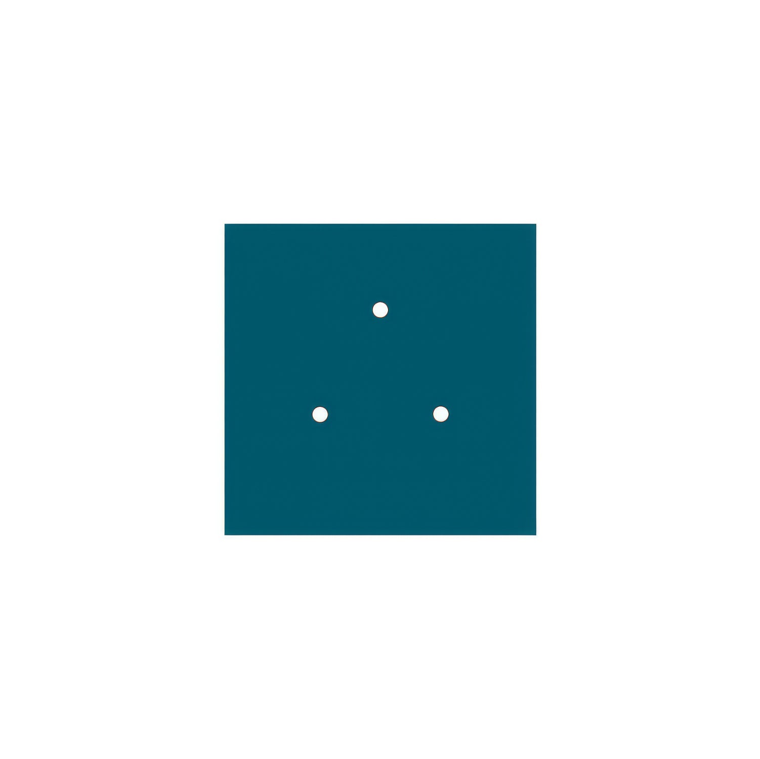 Rosone Rose-One quadrato, 200 mm con 3 fori e 4 fori laterali - Petrolio Bianco