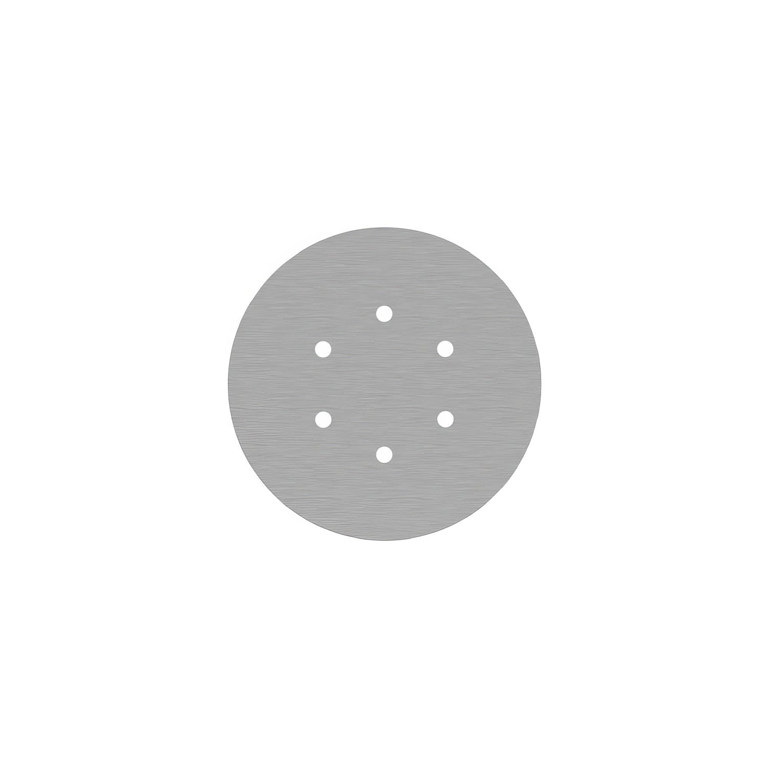 Rosone Rose-One rotondo, diametro 200 mm con 6 fori e 4 fori laterali - Dibond Acciaio satinato Bianco