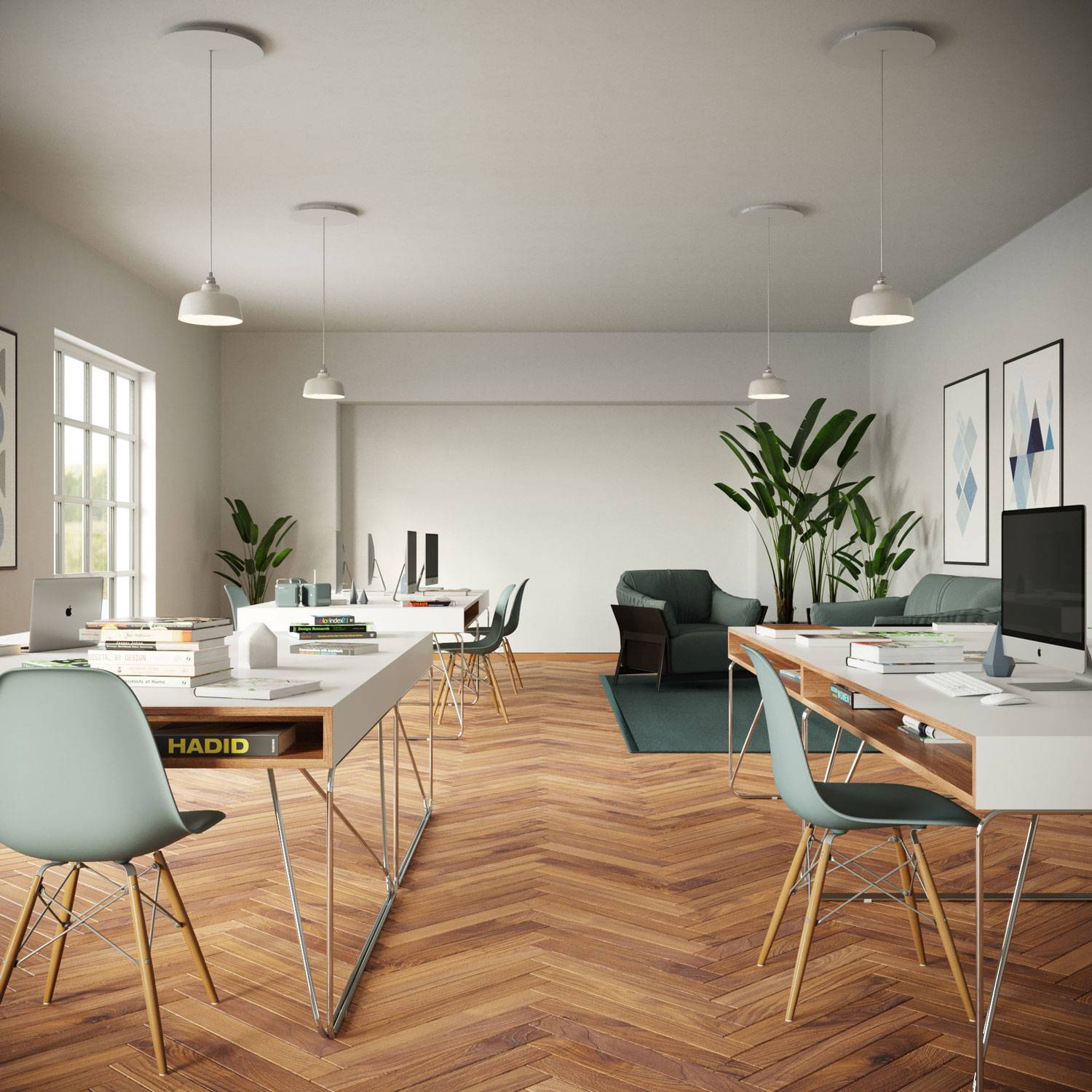 Rosone XXL Rose-One rotondo, diametro 400 mm con 1 foro e 4 fori laterali - Dibond Acciaio satinato Bianco