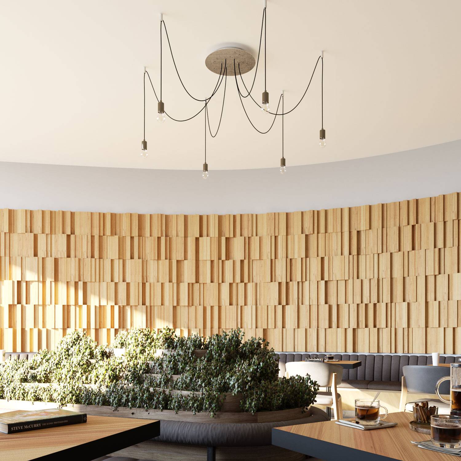 Rosone XXL Rose-One rotondo, diametro 400 mm con 6 fori e 4 fori laterali - Blu carta da zucchero Bianco