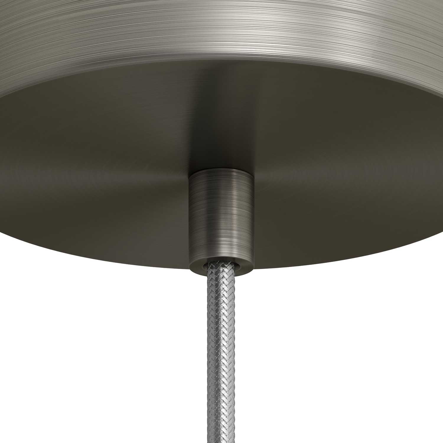 Serracavo cilindrico in metallo completo di tige, dado e rondella - Titanio satinato