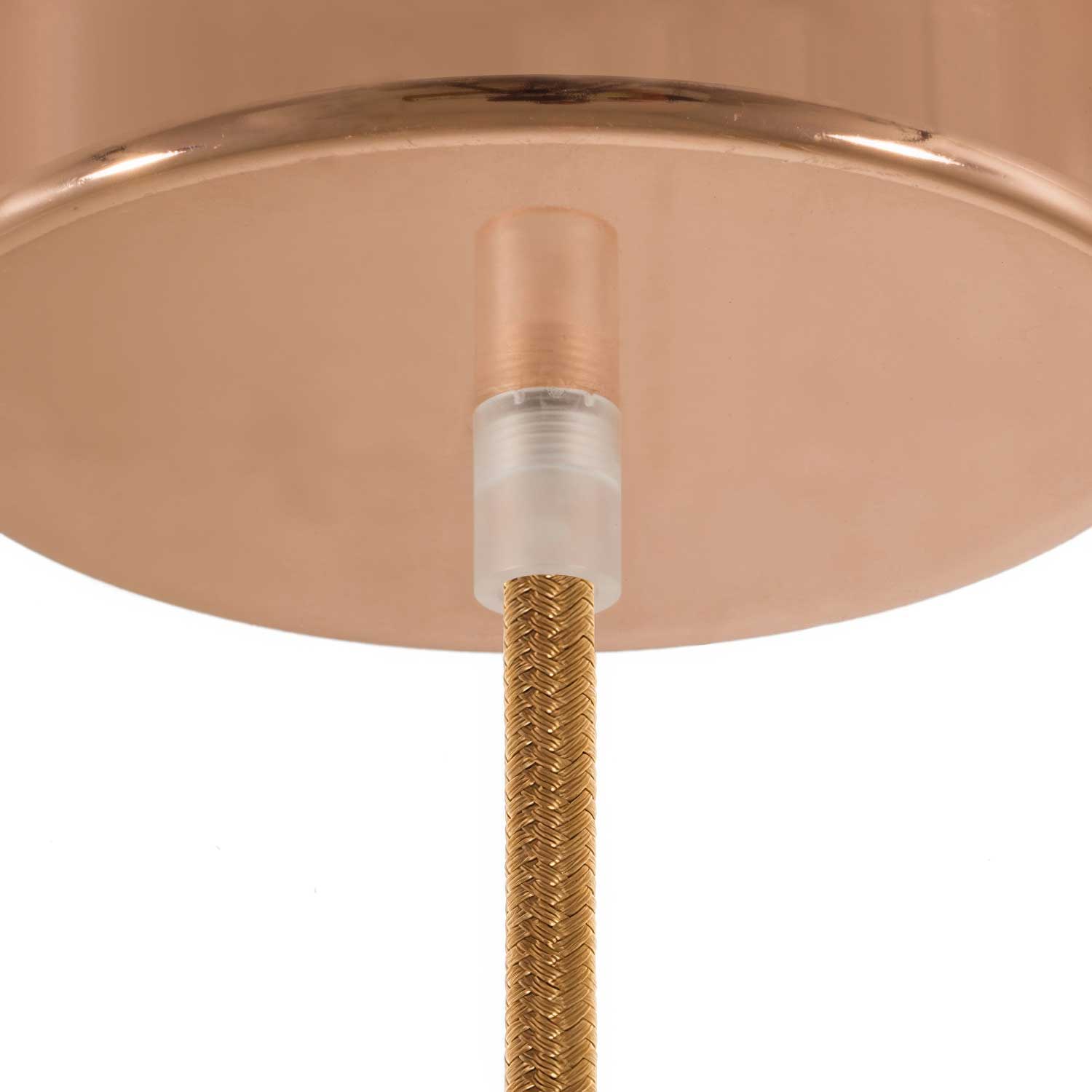 Serracavo cilindrico in plastica completo di tige, dado e rondella - Trasparente