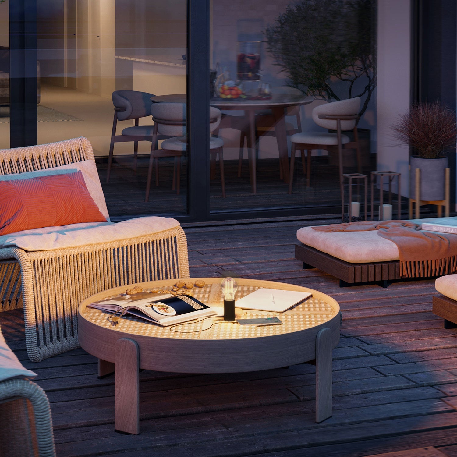 SI! Lampada portatile a 5V con lampadina A60 - Nero