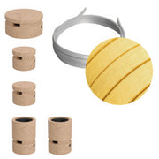 Sistema Filé Wiggle Kit - con cavo CM10 di 3 m per catenaria e 5 componenti in legno per interni