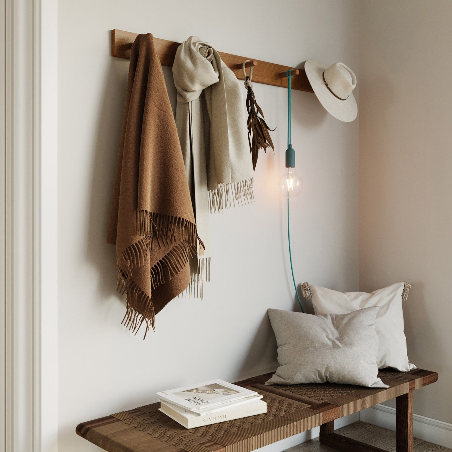 Snake Lampada in silicone con interruttore e spina UK - Petrolio