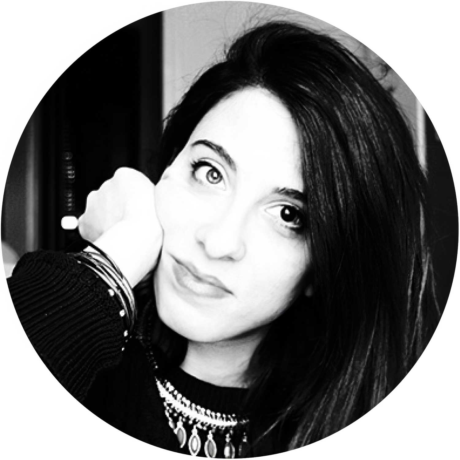 UFO Paralume in legno Special Edition Illustratori Italiani, double face, diametro 33 cm - Chiara Fucà